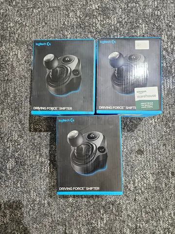 3 Logitech Driving Force Shifters — Boxed, mixed condition