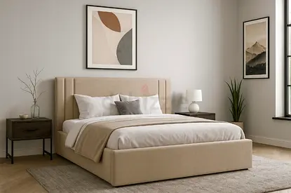 Luxurious koshan Brand New Queen bed including medical mattress good quality Queen size bed storage