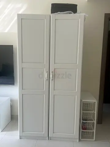 White Double Door Wardrobe