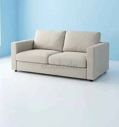 Vimle Beige 2-seater fabric sofa - bed