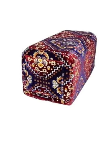 Travel Marka, Travel Pillow, Luxury Velvet Floor Seating Pillow - Elegant Heritage Design, Size 22*2