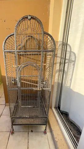 used metal birdcage
