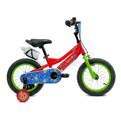 Kids 14 Inch Red  Green Bicycle