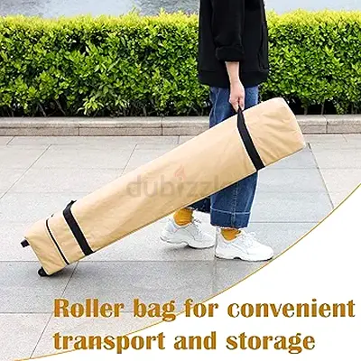 Blissun 10 x 10 Ft Outdoor Portable Pop-Up Canopy Tent with Roller Bag (Tan)