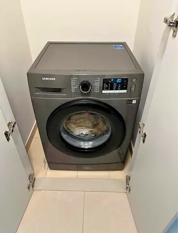 Samsung, 8KG Front Load Washer, Silver, WW80TA046AX