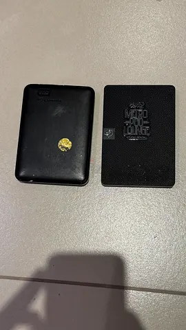 Two used portable external hard drives WD