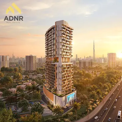 No Commission \ 2BR Apartment | Furnished | Skyline & Pool View | Rabdan Gates Majan \ cash