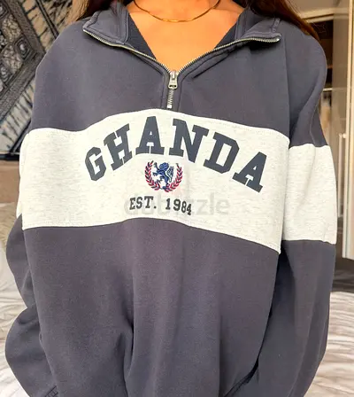 Ghanda Quarter Zip Blue