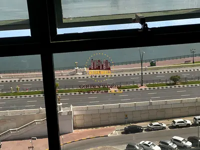 3BR apartment in Al Majaz 3, free parking, full sea panoramic view, master room, maid room, 3 baths, wooden flooring, AED 60K.
