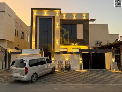 Modern villa in Ajman | Al Bahia area | 5 bedrooms, majlis, 2 living rooms, maid's room | Freehold | Price negotiable