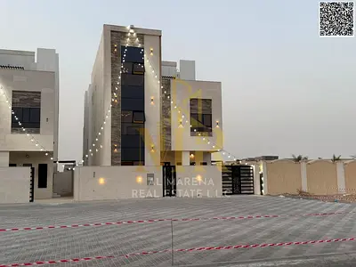 Luxury villa for sale in Al Helio 2 - Elegant design featuring 6 spacious bedrooms and ultra-luxurious finishes in a strategic location in Ajman 🏡✨