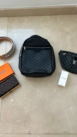 Louis Vuitton Damier Graphite Backpack with Pouch  Wallet - gently used