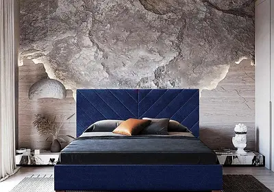 Elegant Brand new Queen size bed frame with medical mattress good Quality Queen bed storage