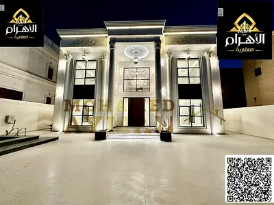 فيلا تصميم كلاكسيك قيد الانشاء 6 غرف ماستر مع رووف و مسبح و مصعد داخلى مساحة البناء7500 قدم بسعر شامل المكييفات مع تملك حر