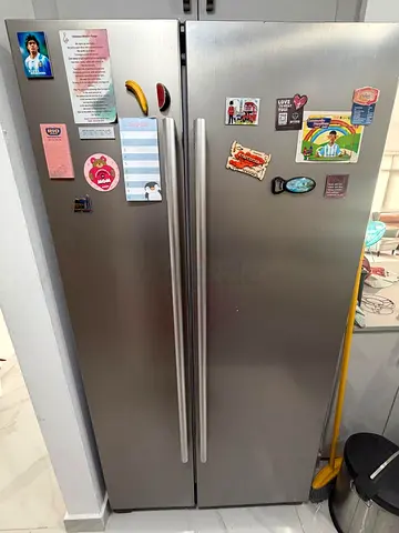 SIEMENS Stainless Steel Side-by-Side Refrigerator  Freezer - Used