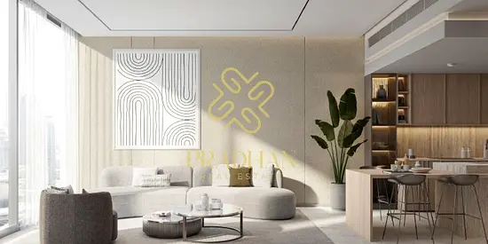 استوديو مفروش | حدائق بيفرلي | شرفة | إطلالة على الأفق