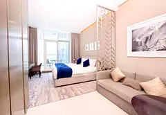 ⸻  Luxury Studio for Monthly Rent in Business Bay ✨  Enjoy stylish living in a fully furnished studi