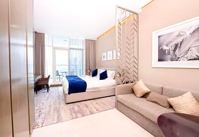 ⸻  Luxury Studio for Monthly Rent in Business Bay ✨  Enjoy stylish living in a fully furnished studi