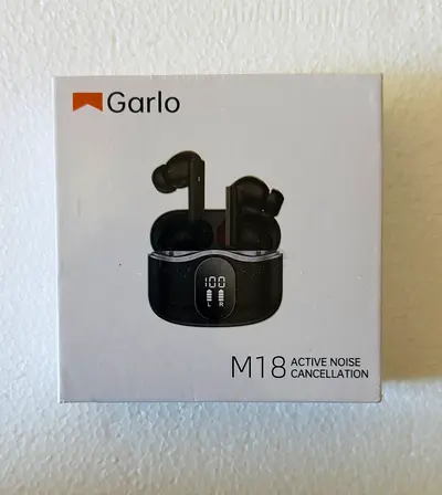 Garlo True Wireless Earbuds Bluetooth Earphones with Active Noise Cancelling in Ear Buds 4 Mic Clear