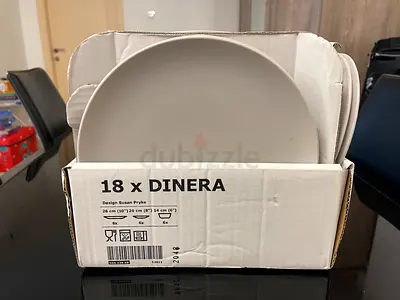 IKEA DINERA Dinner Plates - Set of 18