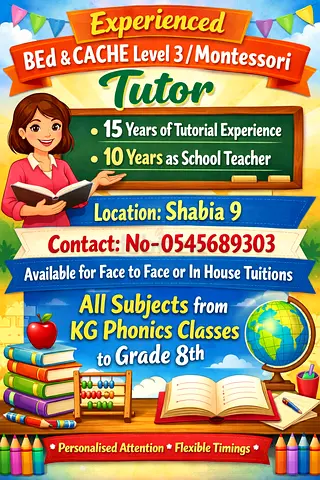 Tuition Available for All Subjects up to Grade 8