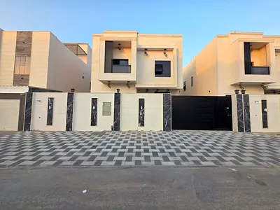 فيلا أول ساكن للإيجار السنوي في منطقة الزاهية، عجمان، بتشطيبات حديثة ومساحات واسعة.