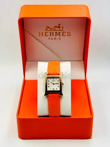 Hermès Womens Watch in Elegant Orange Box