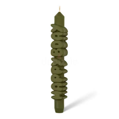 Pink Stacked Letter Decorative Candle