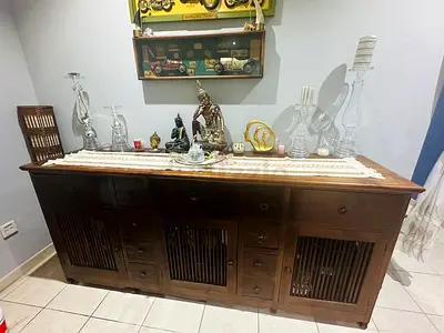 Pure wood console table