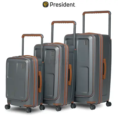 Wide Handle Luggage | Trunk model | Fashion Large Capacity USB Port, PC Material, 360° Quiet Spinner