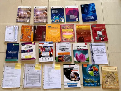 My CBSE Class 10 Textbooks  Workbooks (Science, Maths, Social, English, Malayalam). Incl Guides  ‼️