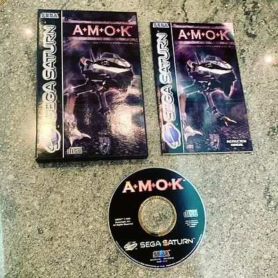 AMOK A.M.O.K - PAL - Sega Saturn