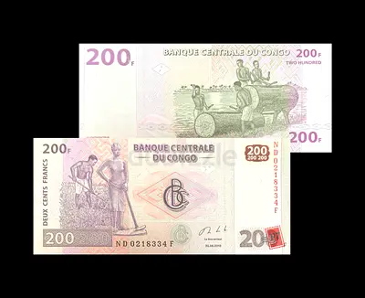 200 Francs Banknotes from the Democratic Republic of Congo