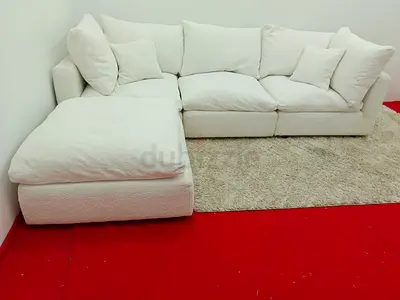 Marina home cloud modular 4 piece sofa with ottoman