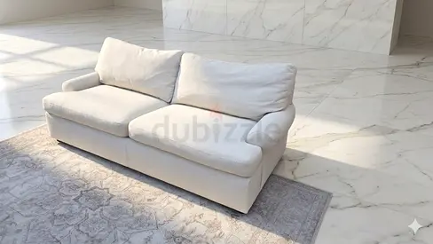 Crate Barral two seater sofa bed with mattress