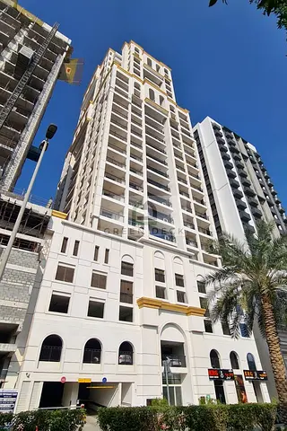 شقة بغرفتي نوم | برج صباح JVC | مفروشة | حمام سباحة وشرفة