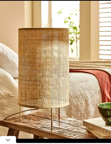 Zara Home set of 2 Rattan Table Lamp