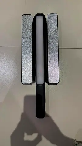 Foldable 3-panel LED video light — compact, portable camera light