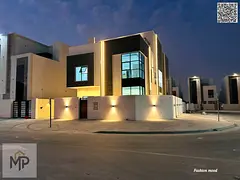 Corner Villa for sale | ajman| al helio2 area | 6 master rooms, majlis, 2 halls, roof| freehold | 0