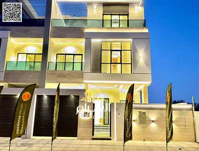 فيلا فاخرة في **التله – عجمان** جاهزة للسكن الفوري بتشطيبات راقية ومساحات واسعة. ✅ **تمليك حر لجميع الجنسيات** | للتواصل وحجز موعد: **محمد مرزوق –