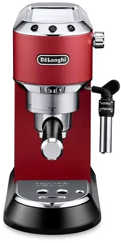 DELONGHI DEDICA STYLE PUMP ESPRESSO COFFEE MACHINE RED - EC685.R