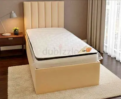 My beige single bed with medical mattress good Quality single size bed Brand new