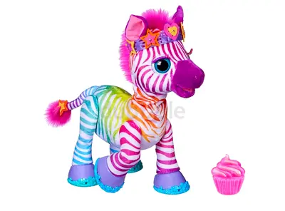 Interactive Rainbow Zebra Toy