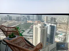 High-Floor Studio | Balcony | Pool &amp; City Views | Binghatti Tulip JVC
