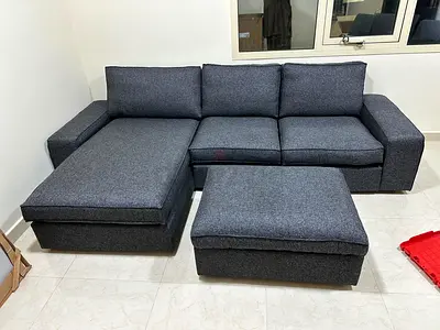 Comfortable Family Sofa – Designed for daily use with soft foam seating and durable fabric.