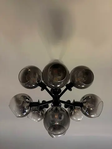 Staggered Glass Burst Chandelier