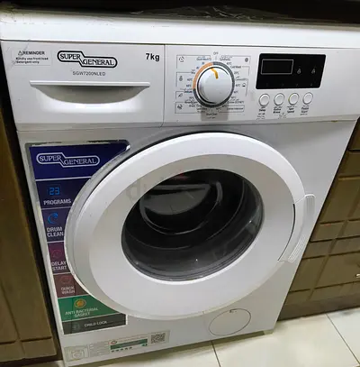 Super General 7kg Front Load Washing Machine - Working