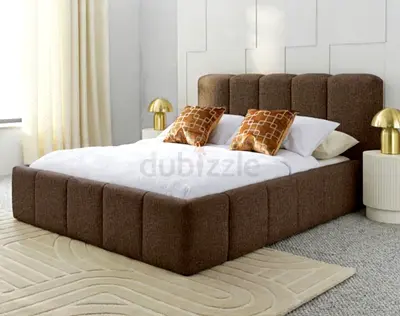 Brown boucle thick hydraulic storage bed