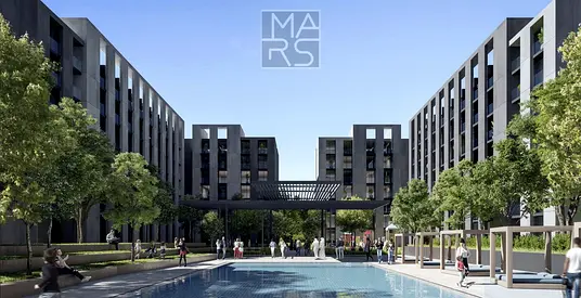 استوديو واسع في مجتمع الداون تاون