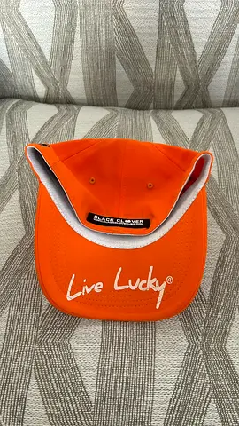 Black Clover Live Lucky orange visor - Brand new